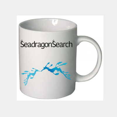 Mug, White with Seadragons blue Thumbnail